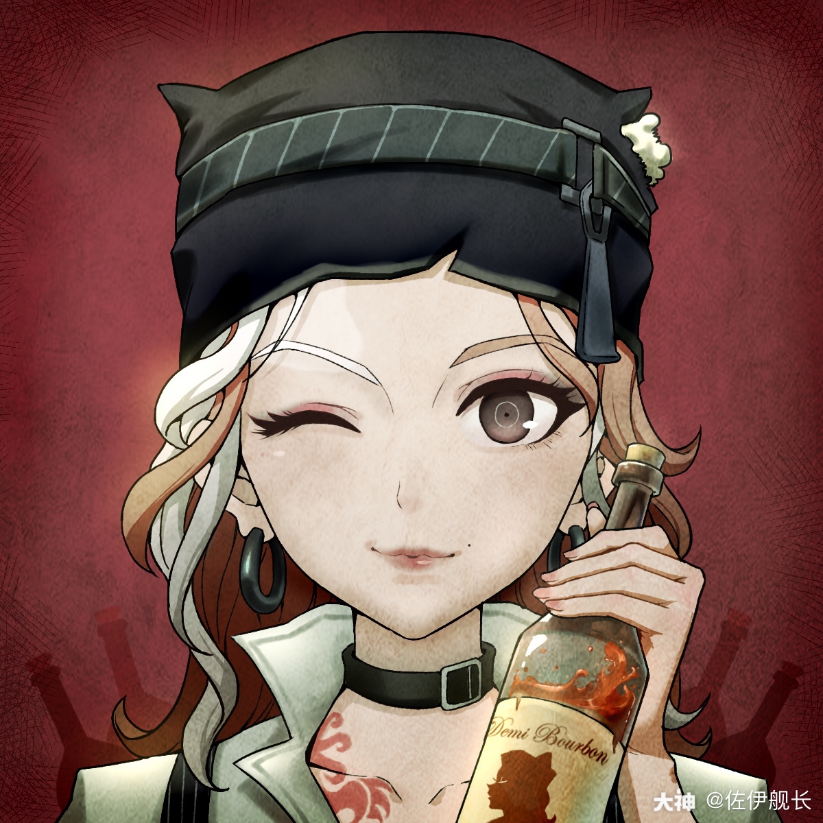 弹丸联动的消息出来后很激动,于是就自己画了套和弹丸风格类似的头像