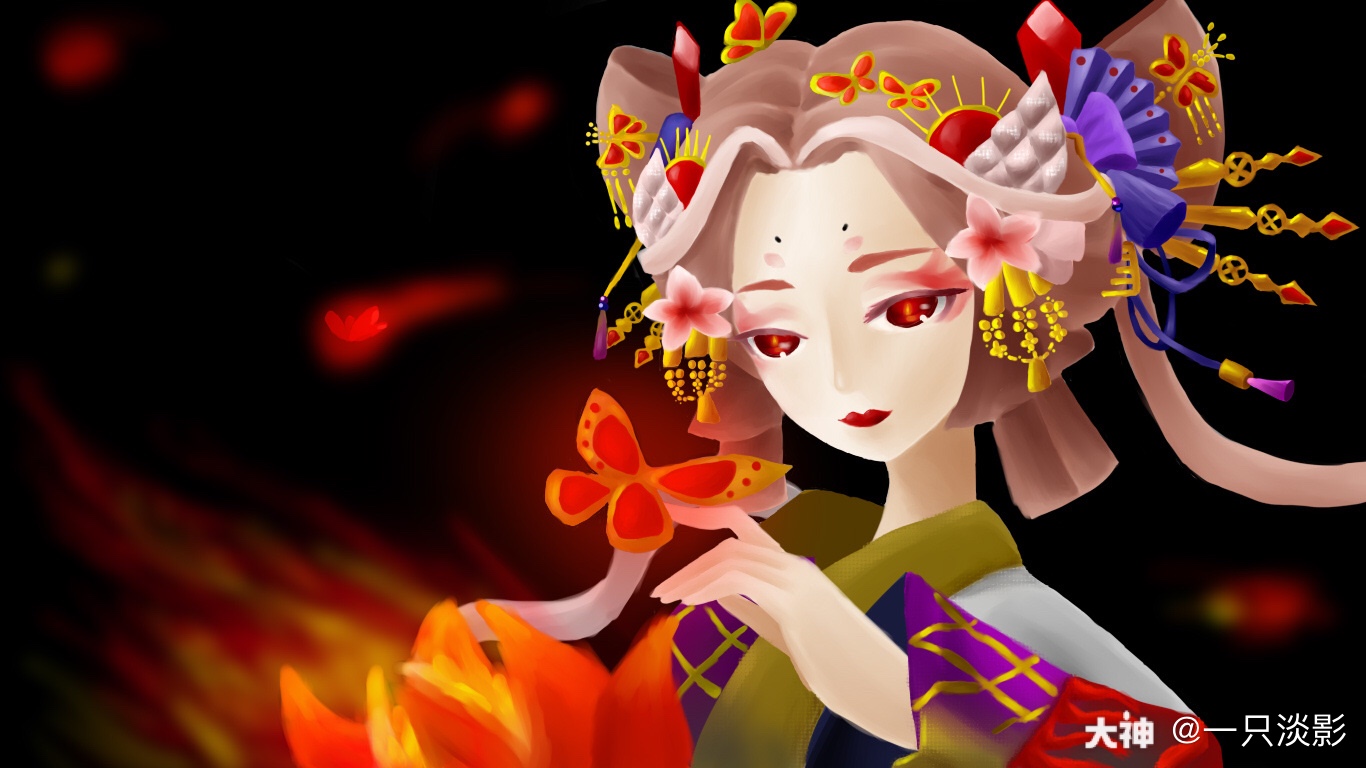 阴阳师##阴阳师ip同人# 摸了好久的清姬典藏皮 "我永远也忘不了说的