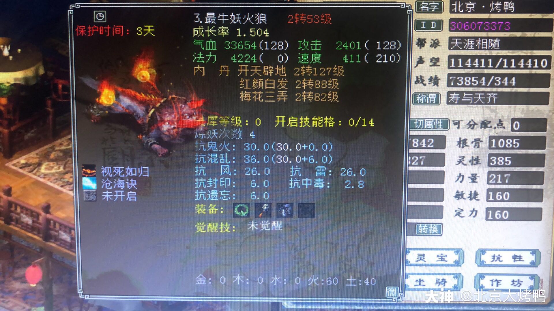能不能上头条,大话第一妖火狼_来自网易大神大话西游2圈子_北京大烤鸭
