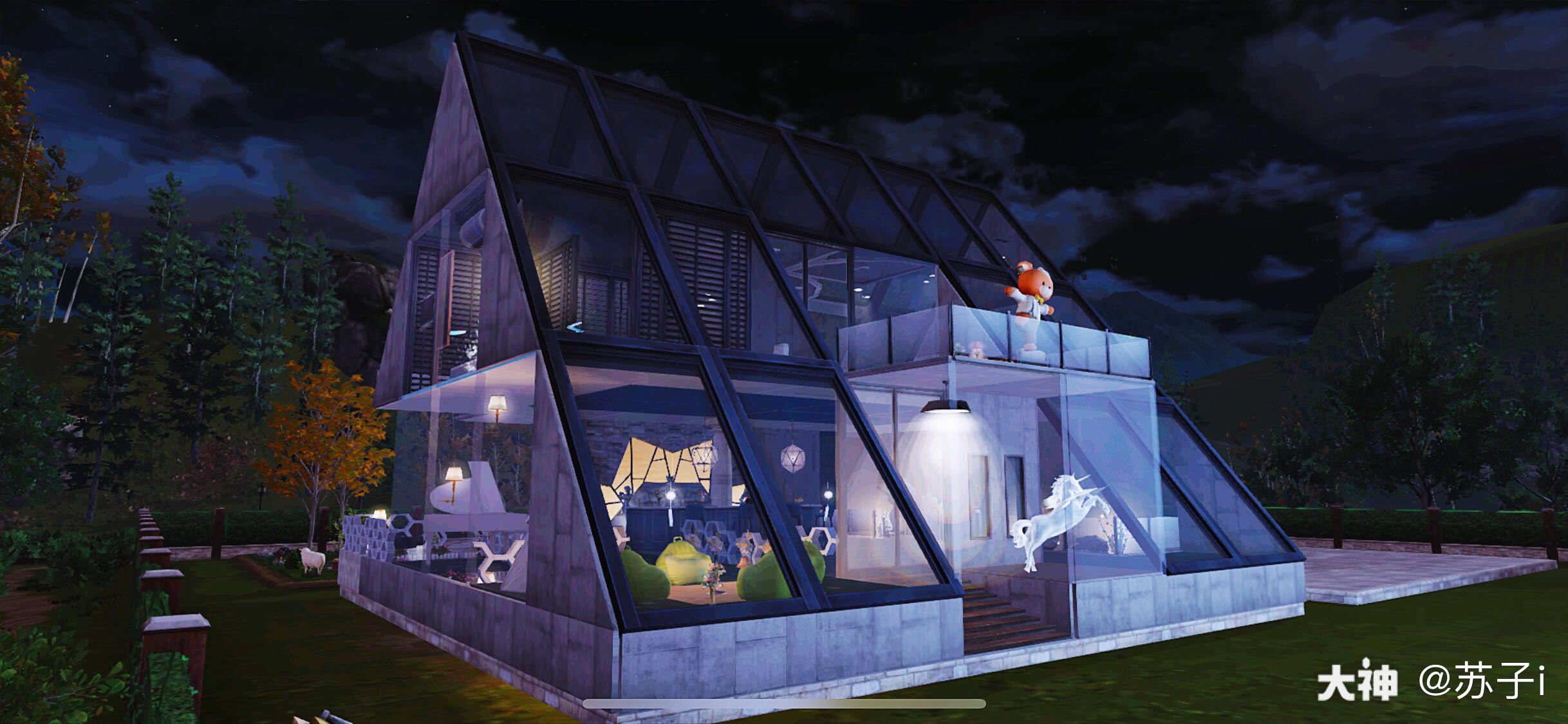 的反面造,一座玻璃房～最近好多小伙伴发信息_来自网易大神明日之后