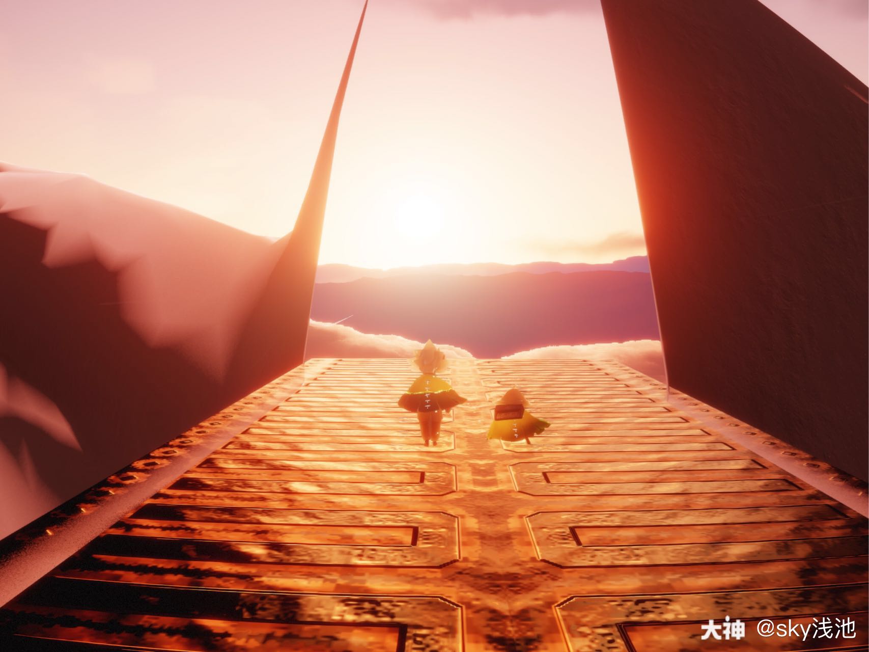 光遇风景# 〈孤独时,总会出现一个人来陪你〉