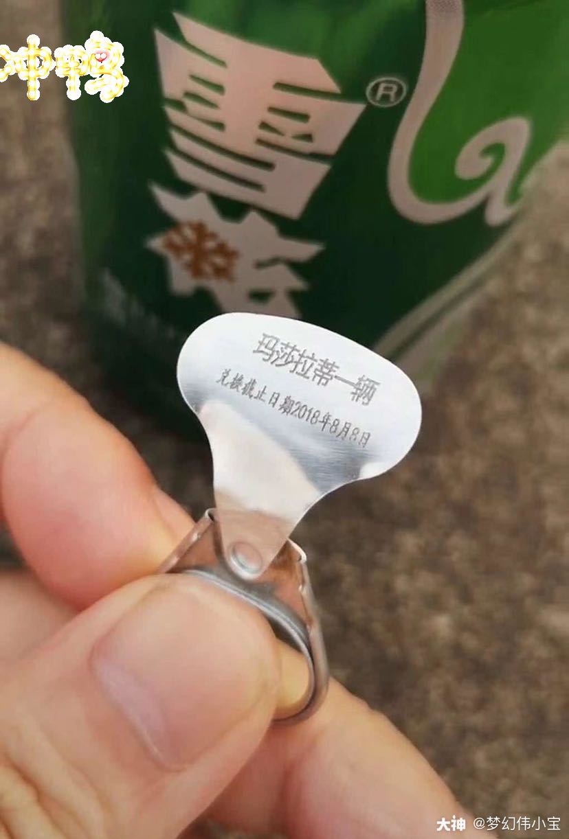 昨天下班之后,买一瓶雪花回家小酌,拉开瓶盖的一瞬间,我发现我中奖了!