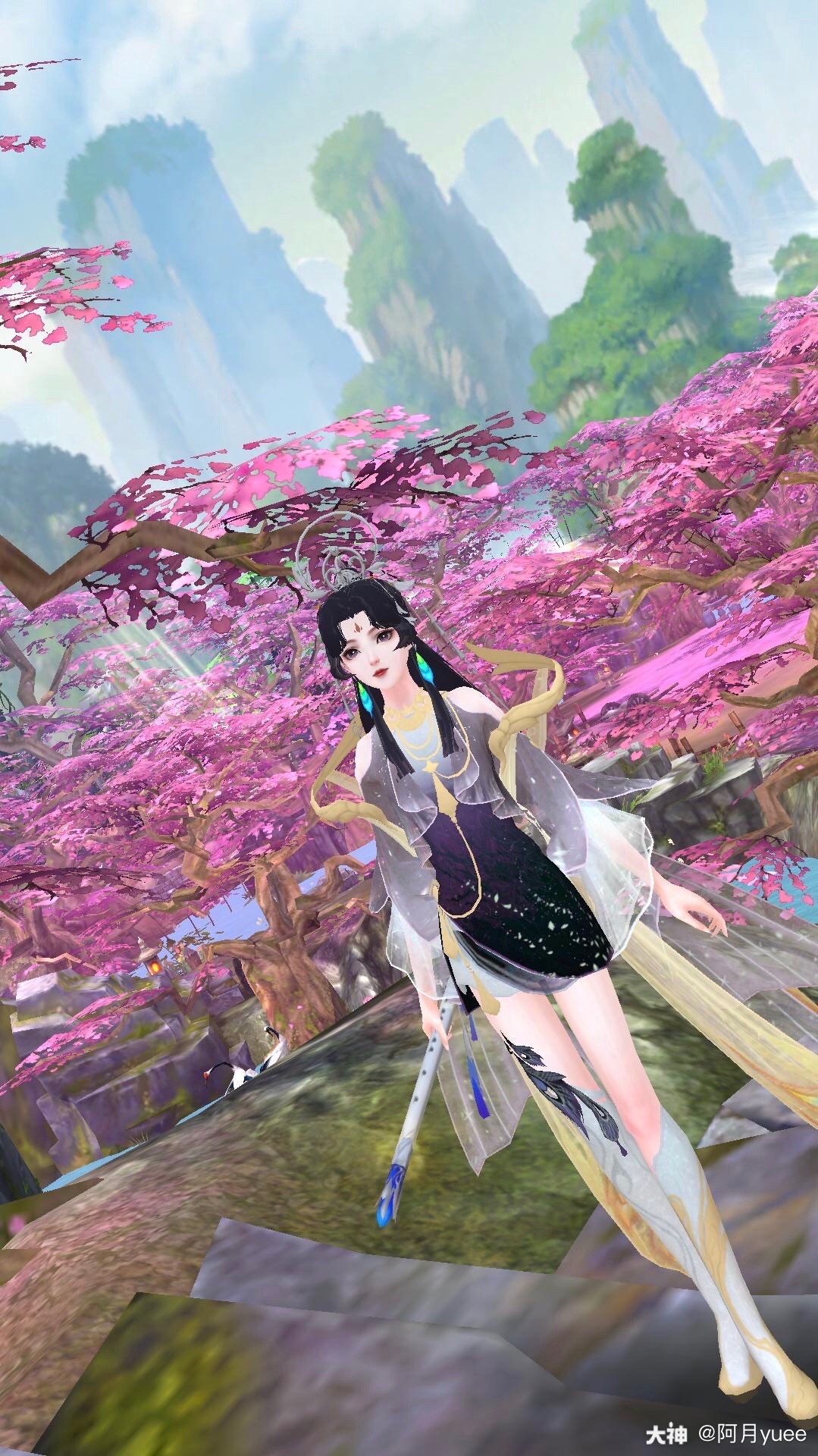 倩女幽魂手游##图说倩女日常##影灵# 你看啊 今年的桃花开得多漂亮