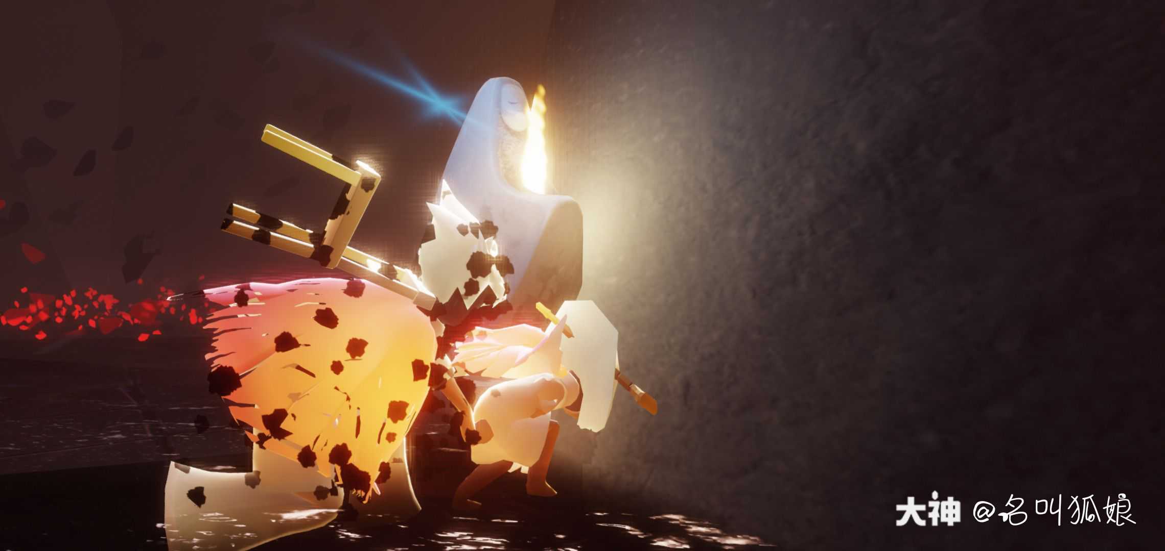 关注 #光遇先祖祭# 正好去献祭回来斗篷细节哇