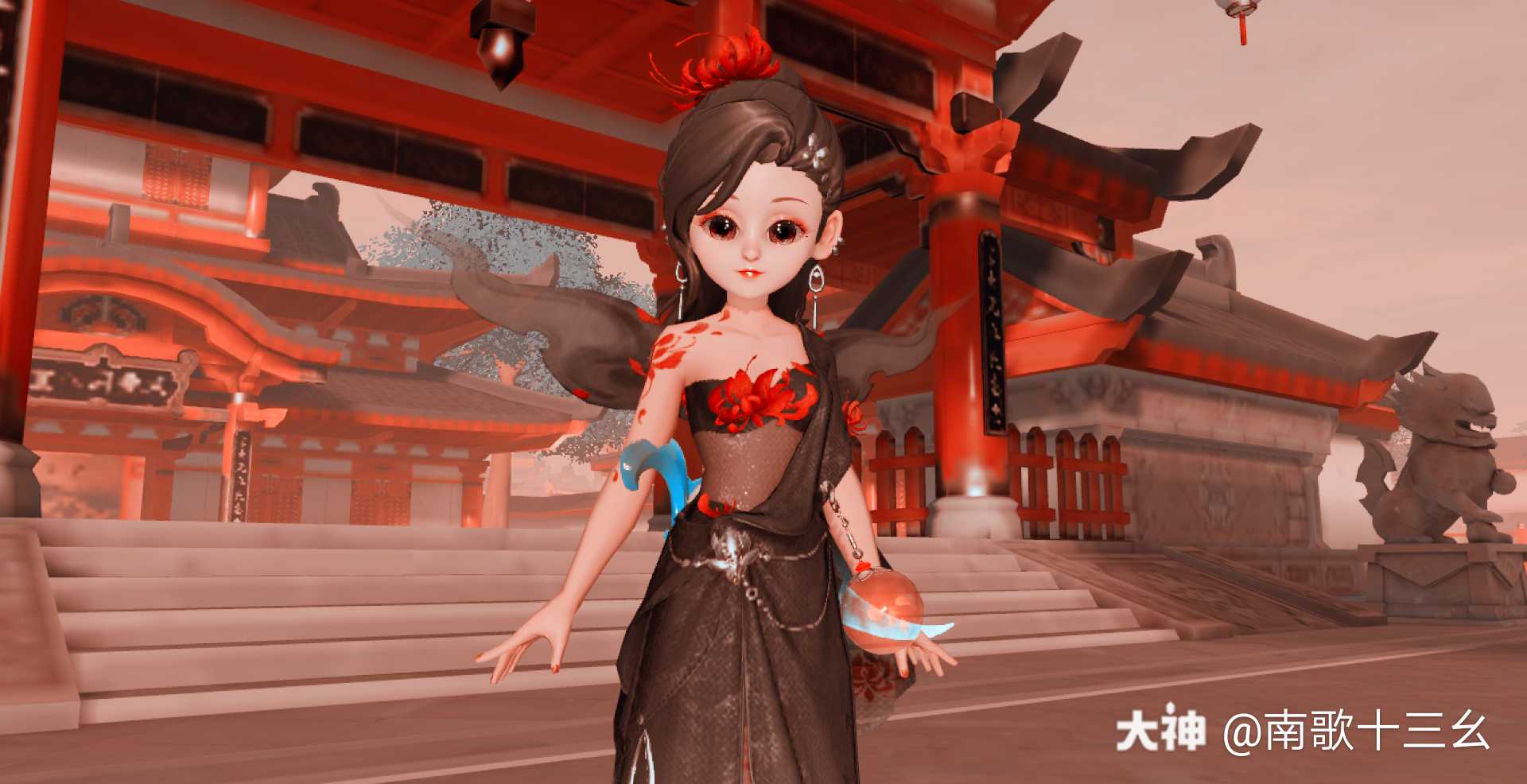 华服助战锦衣终于来了 头发染色好看多了 可以衣服不好染色 一染色丝袜也跟着染 来自网易大神梦幻西游三维版圈子 南歌十三幺