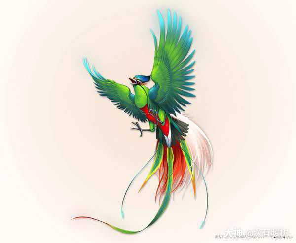 这幅作品:跨凤乘鸾