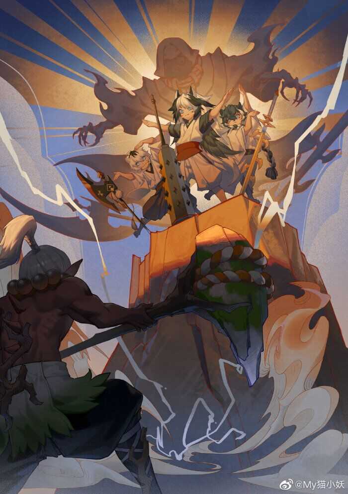 【式神美图第七十弹】本期是我们的镰鼬哦~我们是镰鼬三兄弟~下一个