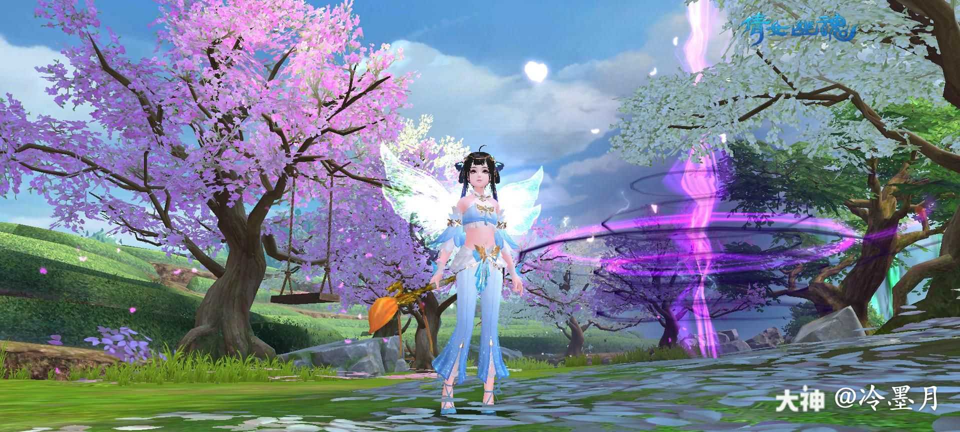 我喜欢紫色那套画魂拓本衣服 _来自网易大神倩女幽魂手游圈子_冷墨月