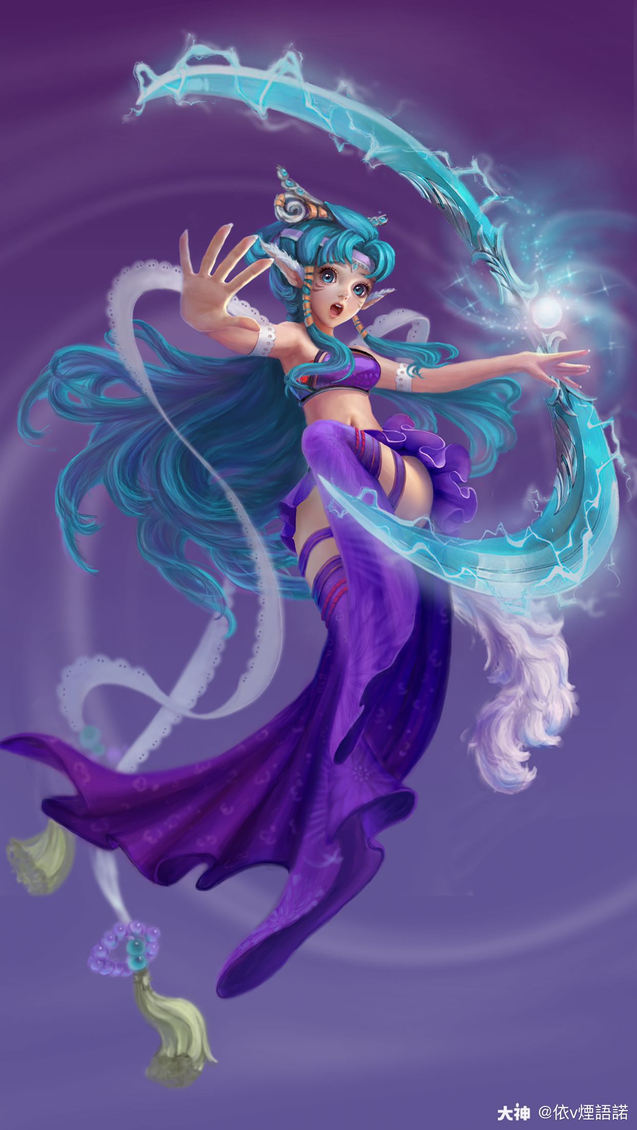 没有魔族角色 语诺就发几张自己画的魔族图吧