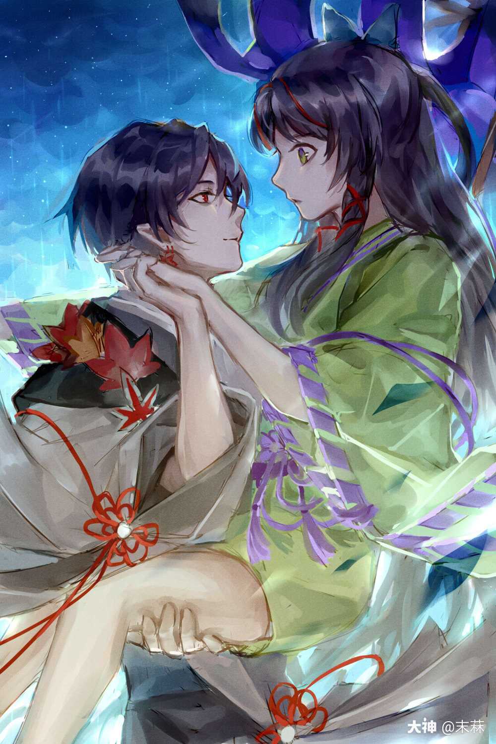 关注 #轻漫##阴阳师##阴阳师ip同人# "你是命运为我量身打造的枷 