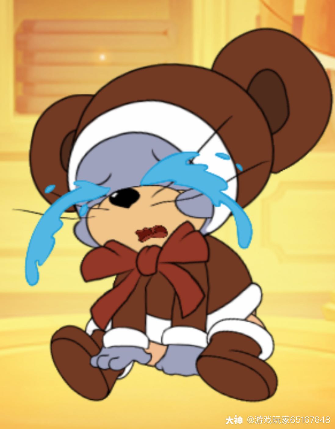 作品名称:泰菲宝宝作品简介:摔倒了哭了_来自网易大神猫和老鼠圈子