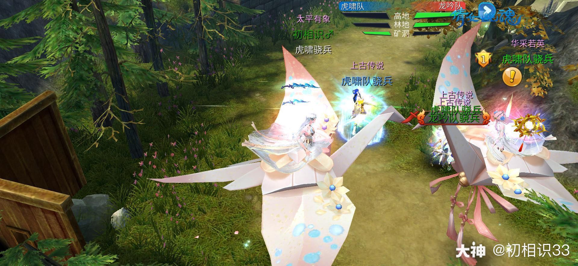 关注 #梦岛# 跨服关宁遇到同样坐骑的美女!