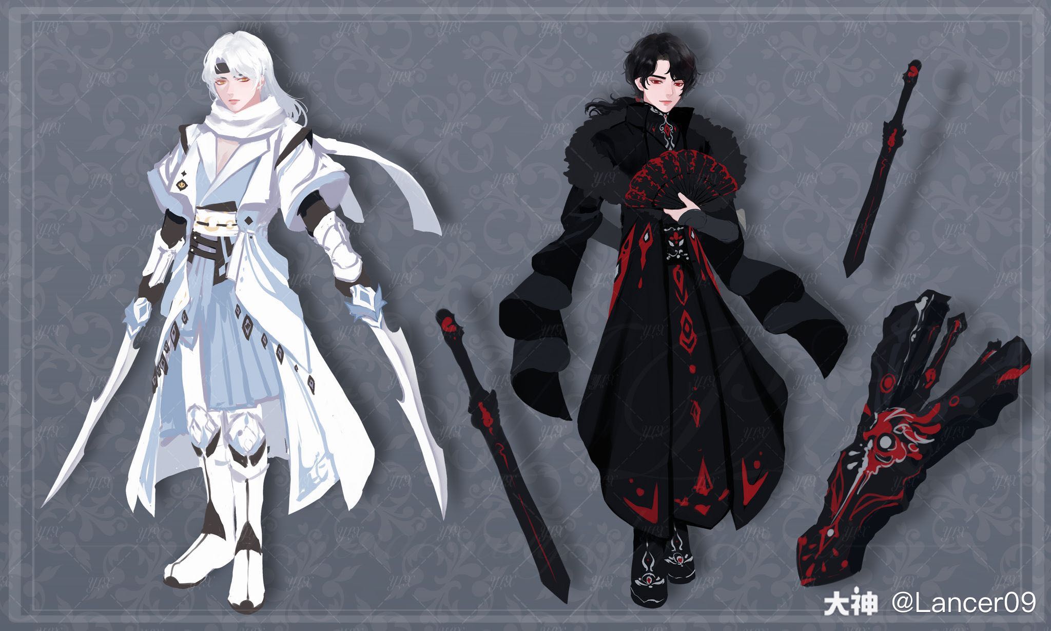 白色暗仔,黑色当仔()#一梦江湖##一梦江湖同人##原创