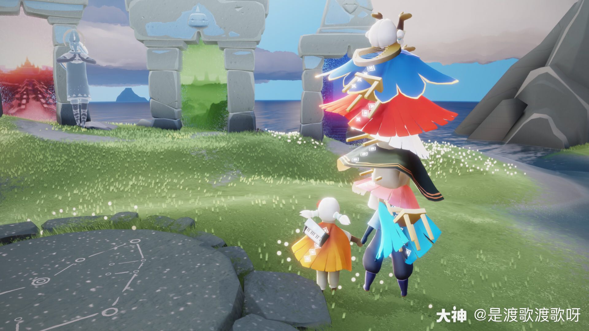 光遇预言季# 想要绝版秋千!和友友们的日常