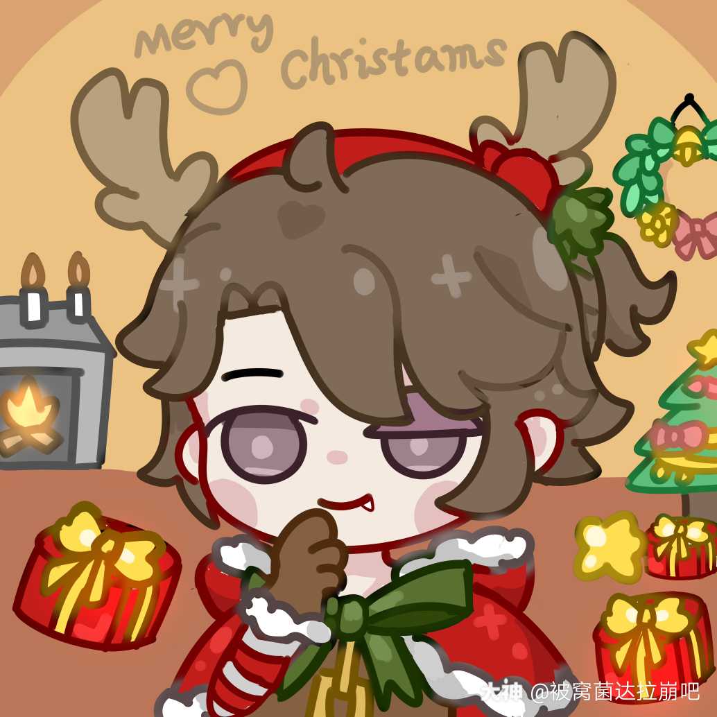 画画日推圣诞装扮的卢卡_(:з」∠)__来自网易大神第五人格圈子_被窝