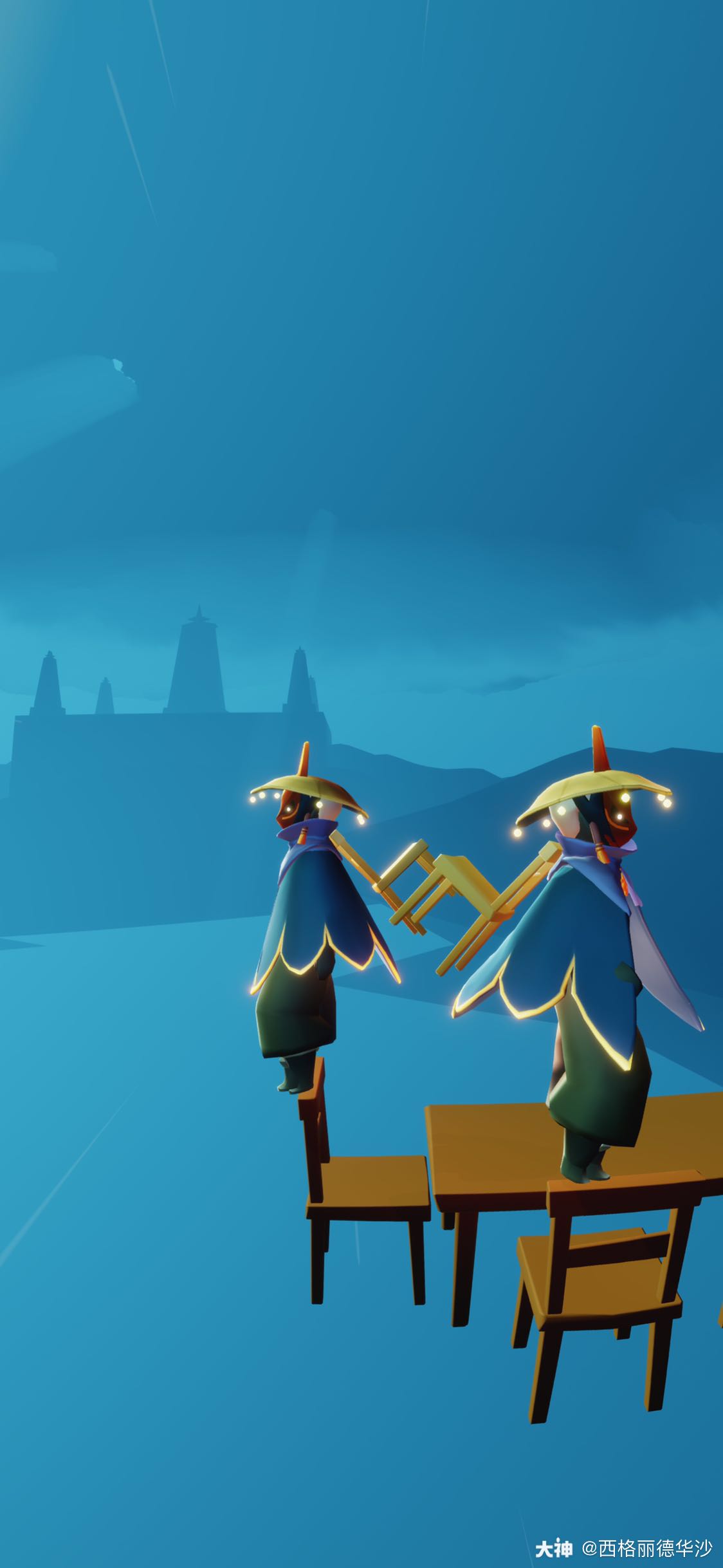 关注 #光遇预言季# 终于换到裤子啦