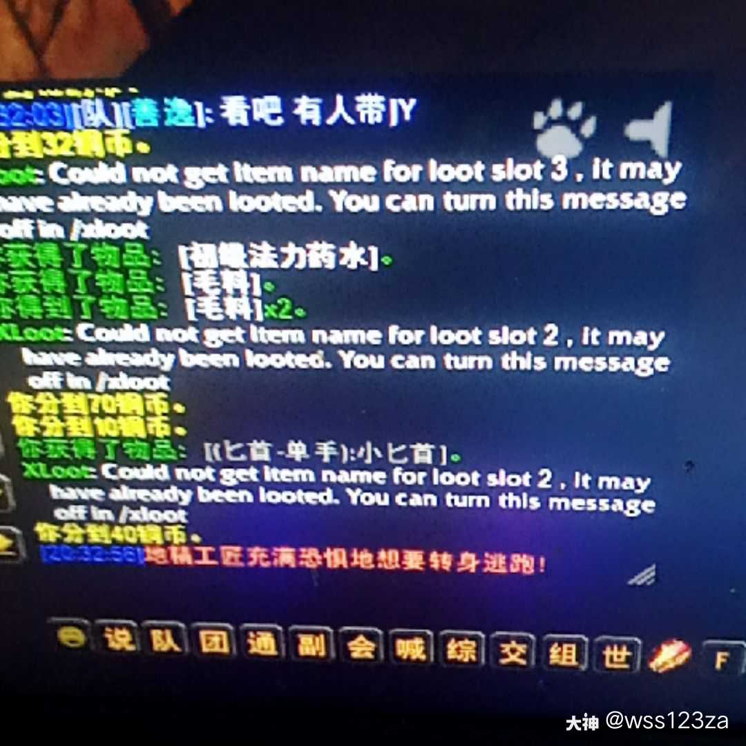 捡东西一大堆英文 来自网易大神魔兽世界圈子 Wss123za