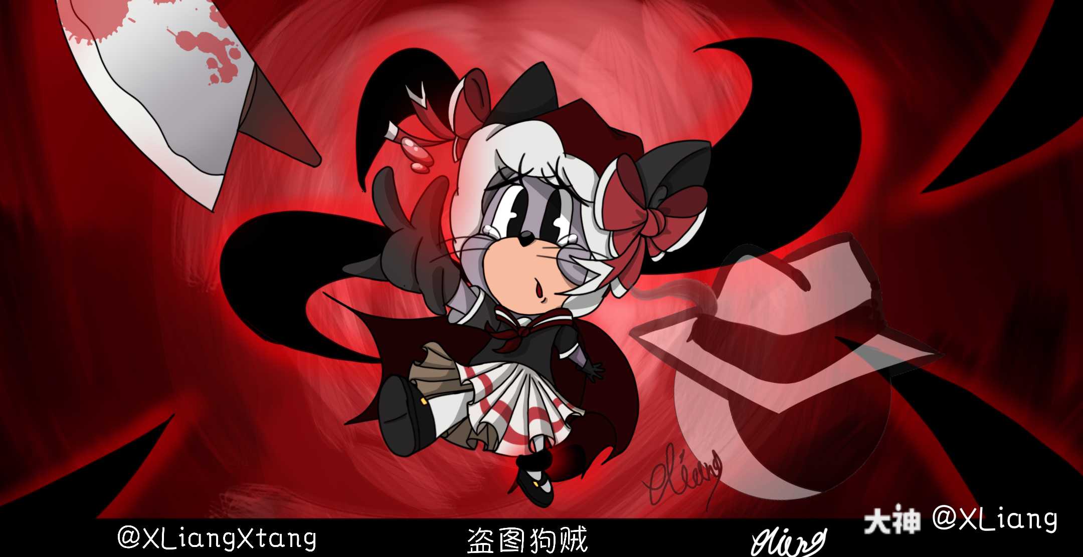 泰菲-赤红之梦 "这只是个噩梦"#猫和老鼠同人##猫鼠