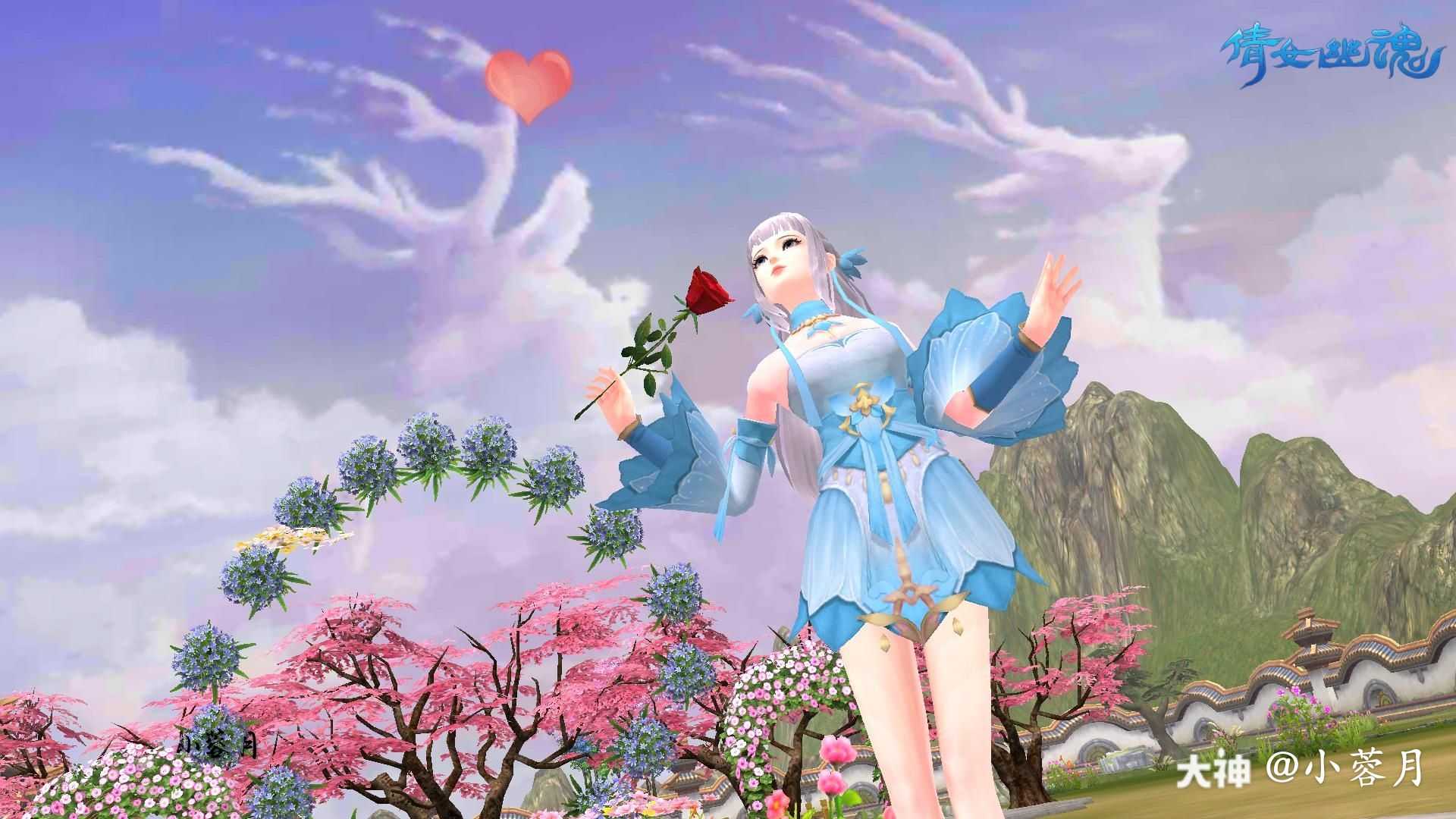 美拍分享 景点 家园背景人物 女医师其实我是个没什么长性的人 总是三分钟热 来自网易大神倩女幽魂手游圈子 小蓉月