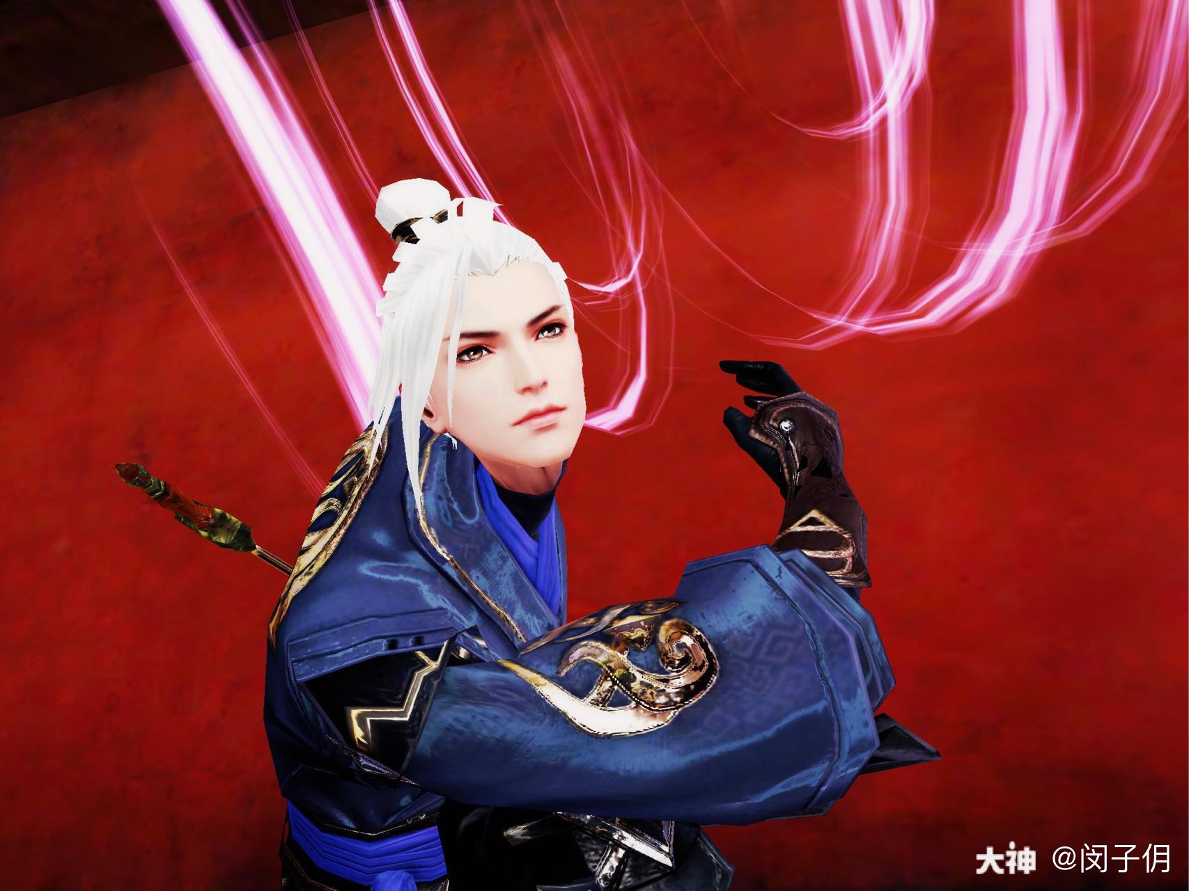 美拍分享·男刀客不显示头盔 25级红皮甲 _来自网易大神倩女幽魂手游