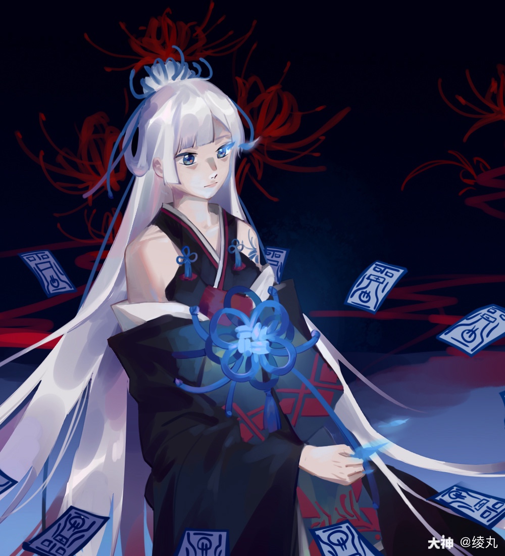 阴阳师ip同人##阴阳师##彼岸花# 寮友点图 光影练习 还不是很熟练