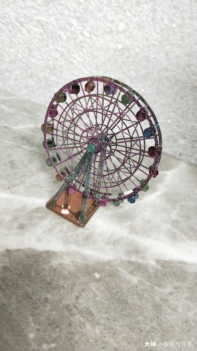 第一个手工模型 摩天轮 历时一个半小时完成
