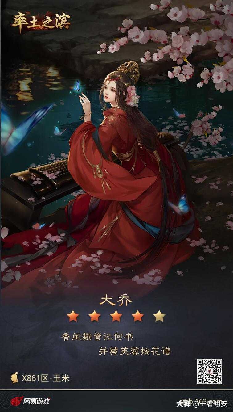 许愿美美的大乔!_来自网易大神率土之滨圈子_王者翊安