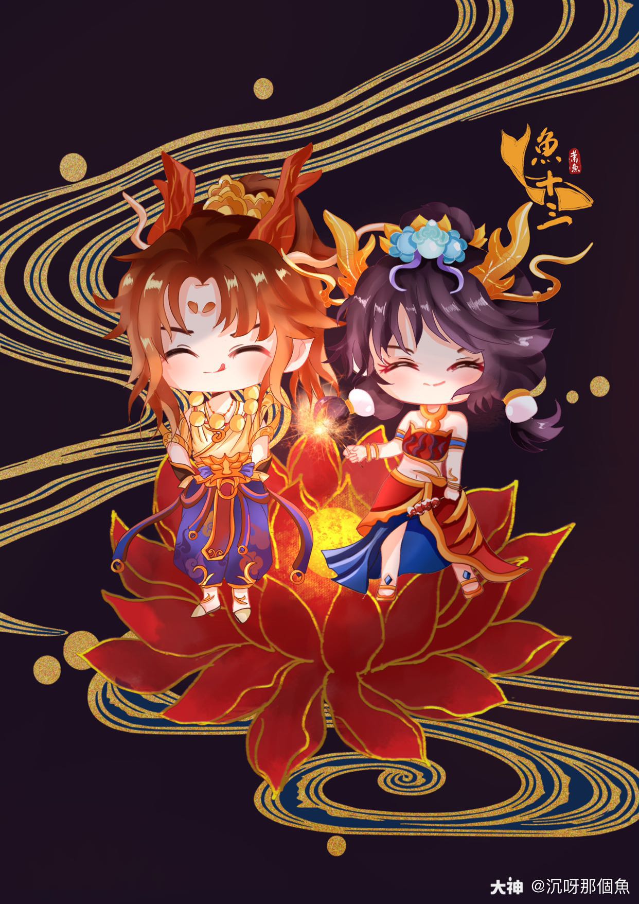 新年飞天吉祥忘忧子&大锤