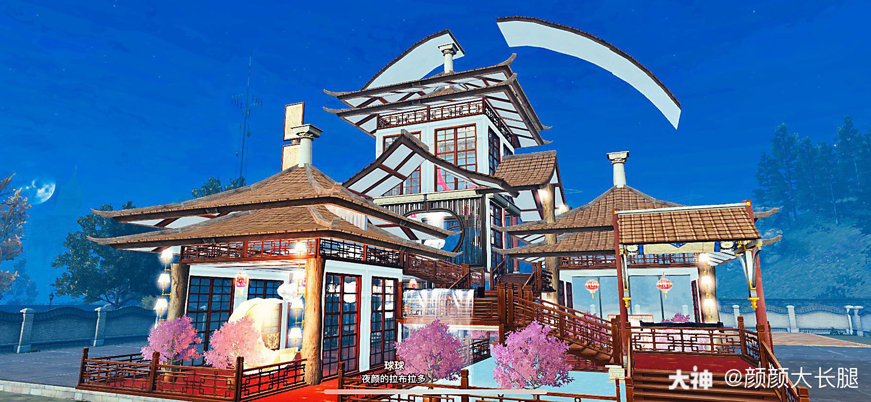 『邀月吟』古风中式风格单人地基庄园建筑 _来自网易大神明日之后圈子