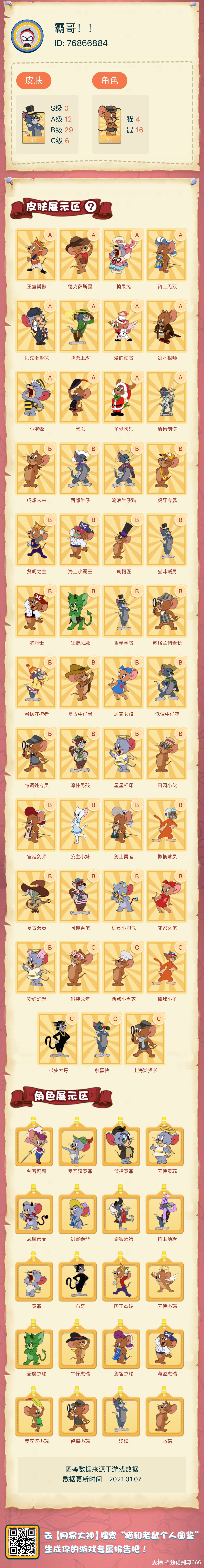 猫和老鼠个人图鉴#新手.