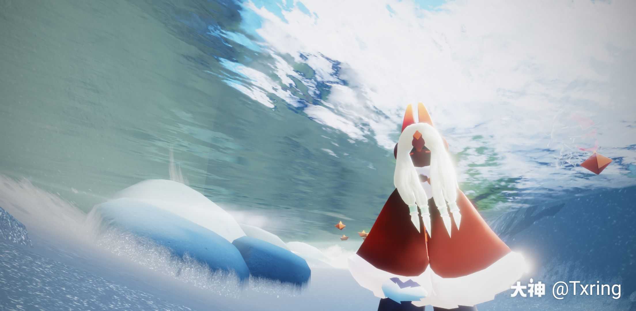 关注 #光遇穿搭# 红红火火的新年套装,这个年我就这么穿了!