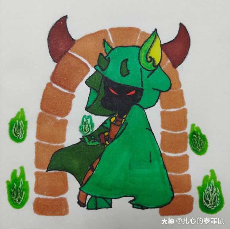 手绘深渊之主90_来自网易大神猫和老鼠圈子_扎心的泰菲鼠