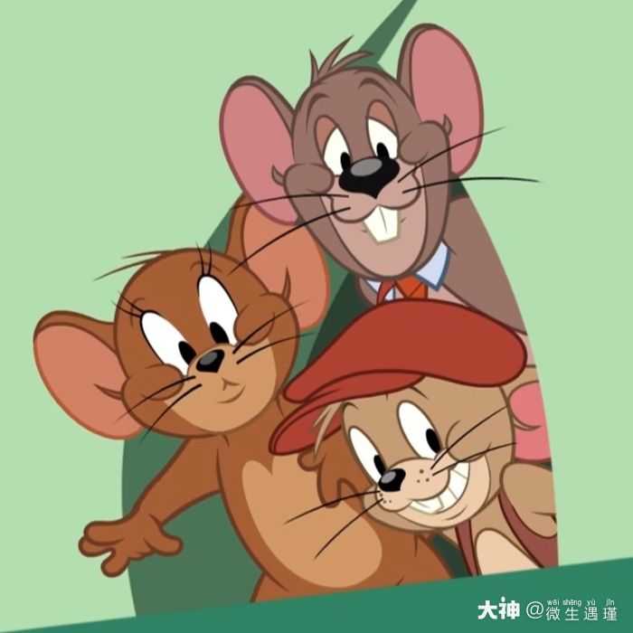 可爱的猫和老鼠头像图片送给大家