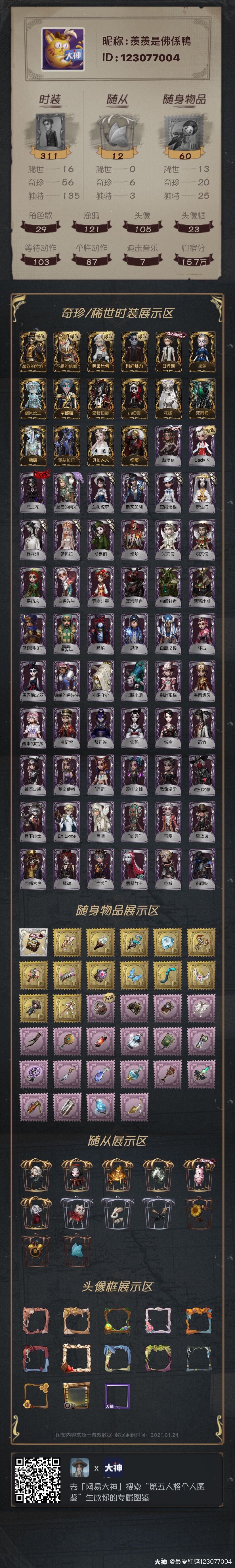 第五人格个人图鉴# 我.