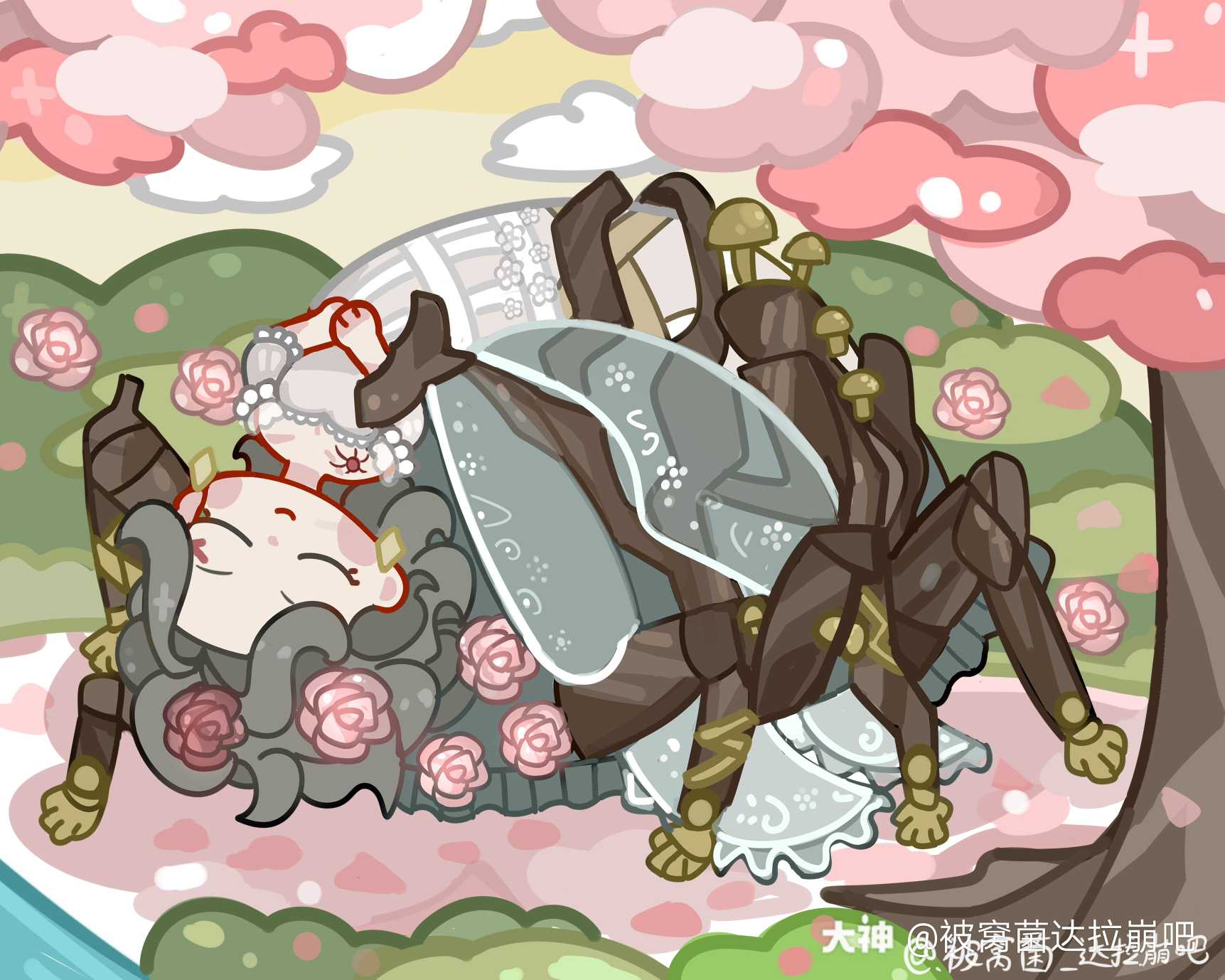 关注 #第五人格同人##第五人格##第五人格蜘蛛# 咱们瓦尔莱塔这次