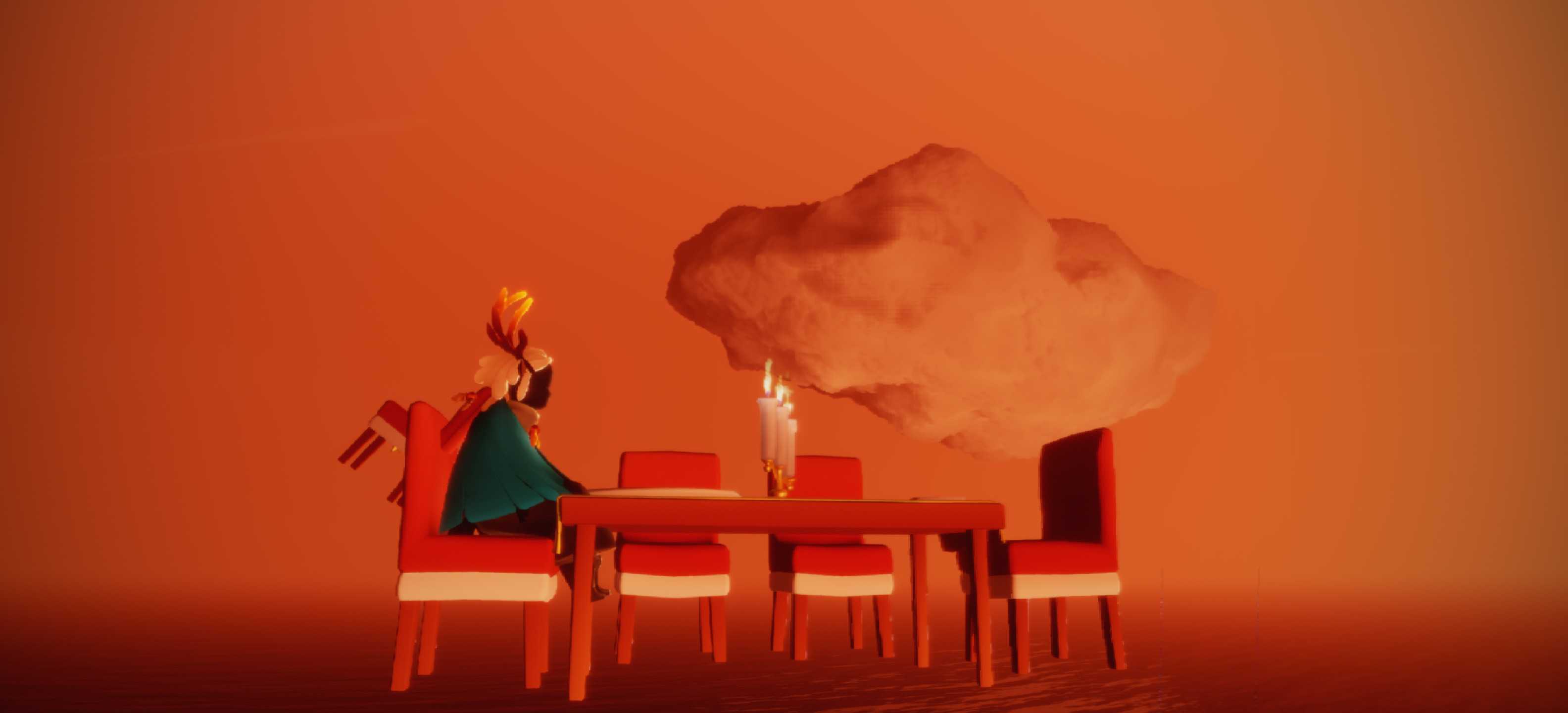 光遇风景# 暮土棉花云.