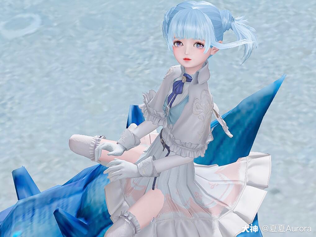 92海边漫步·今天的女鹅像个微服出访的汐族少女偶遇了好心的蓝