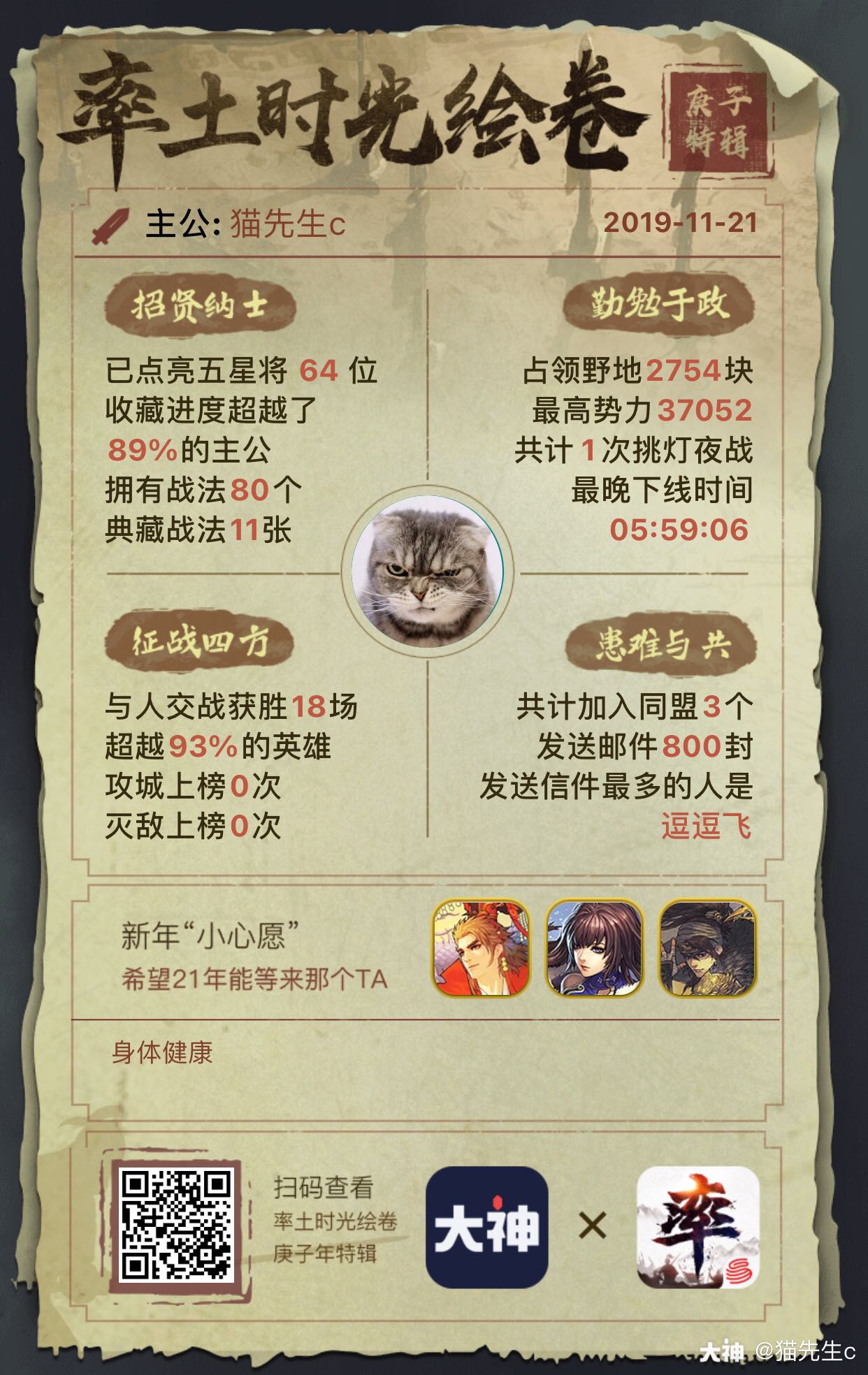 猫先生c的大神号 大神