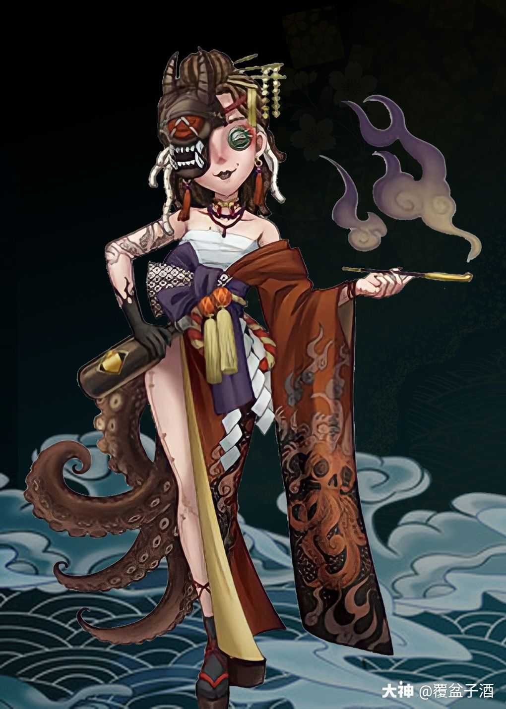 根据外服周边p的图和推特分享的黛米图～_来自网易大神第五人格圈子_