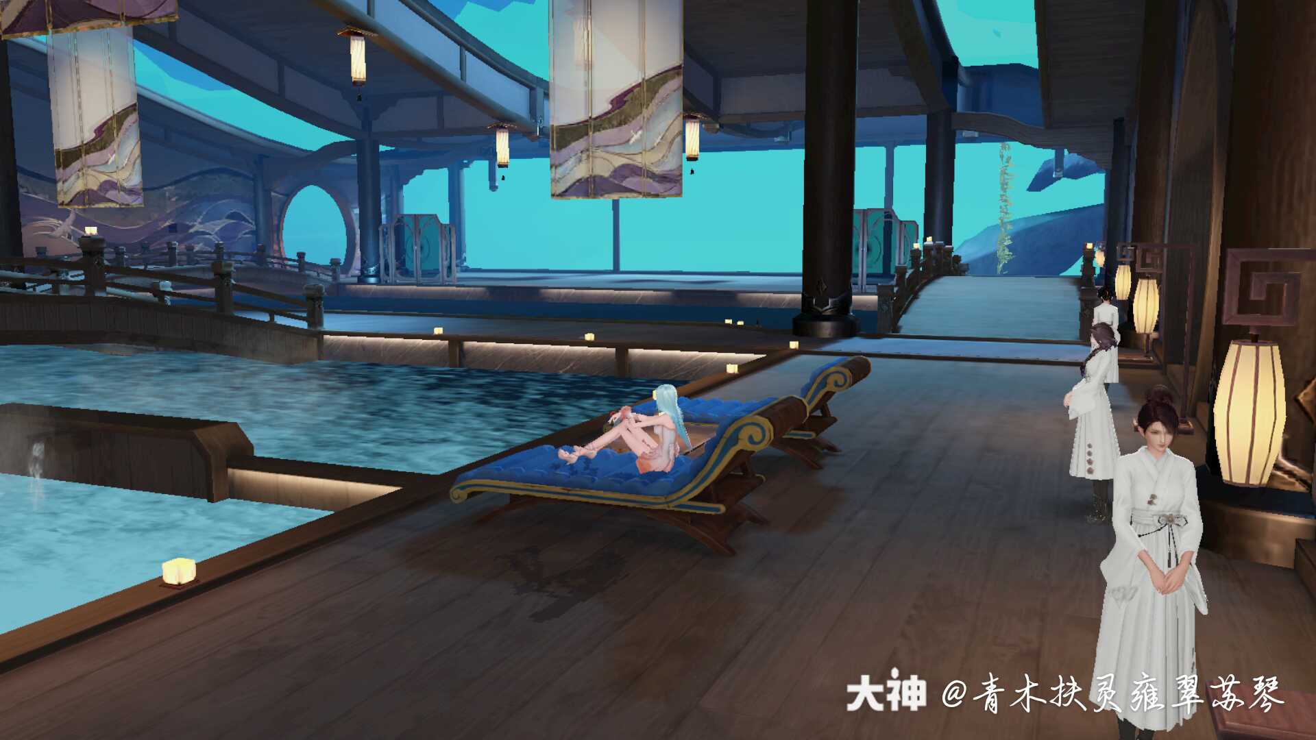 今天在凌波馆玩一玩