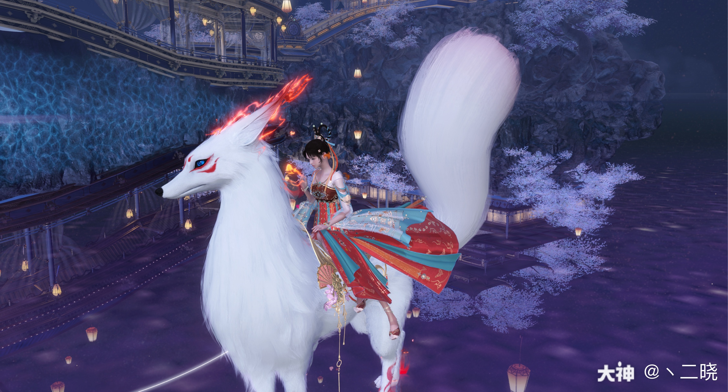 蹭坐骑的一天.美美哒._来自网易大神逆水寒圈子_丶二晓