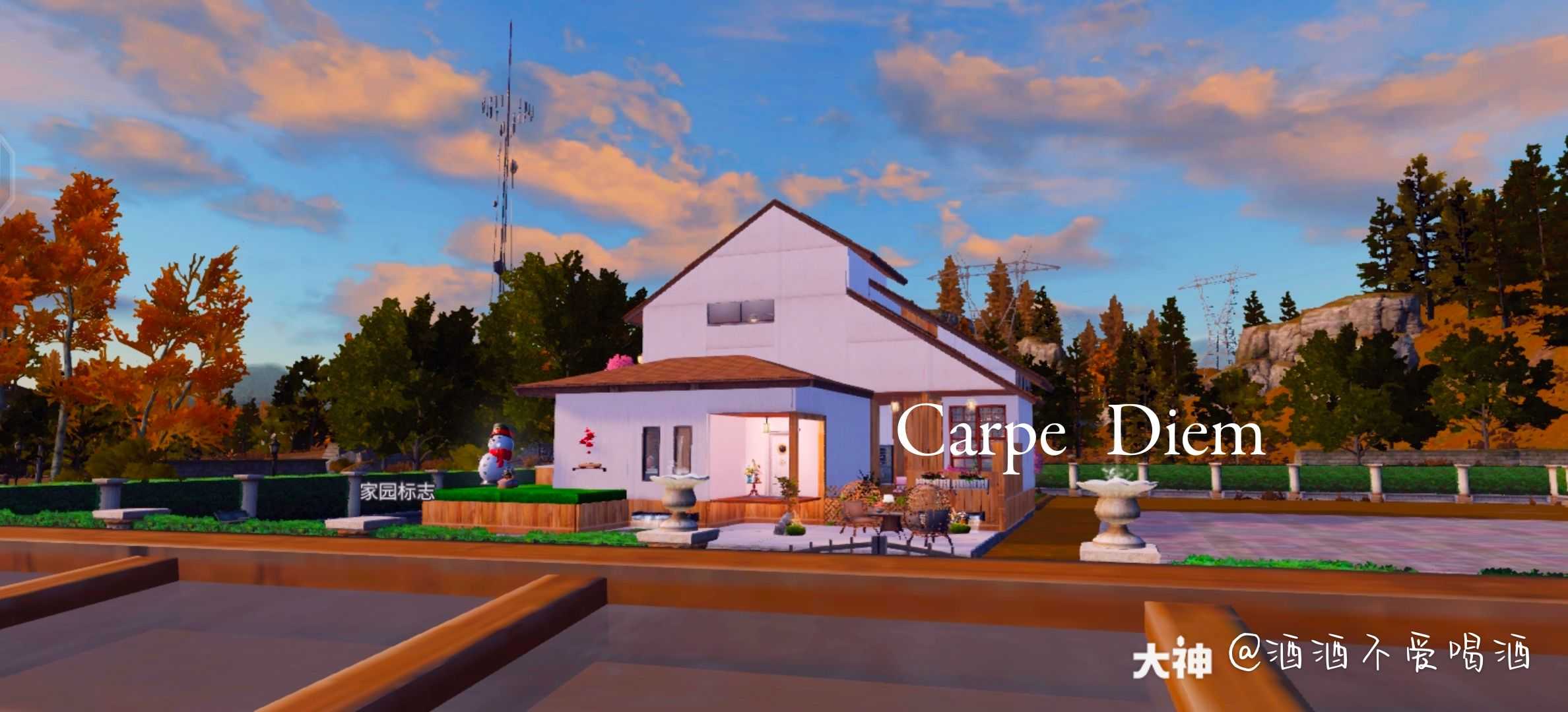Carpe Diem 现代简约日式预告今日の空は深い青色のラブレターのようです 来自网易大神明日之后圈子 酒酒不爱喝酒