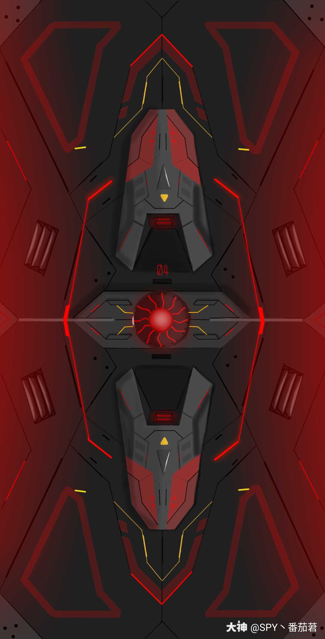 重装上阵 原创壁纸-黑色科技(原图.