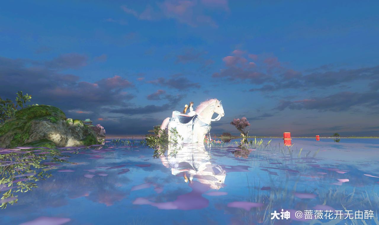 逆水寒# 镜湖好美,可.