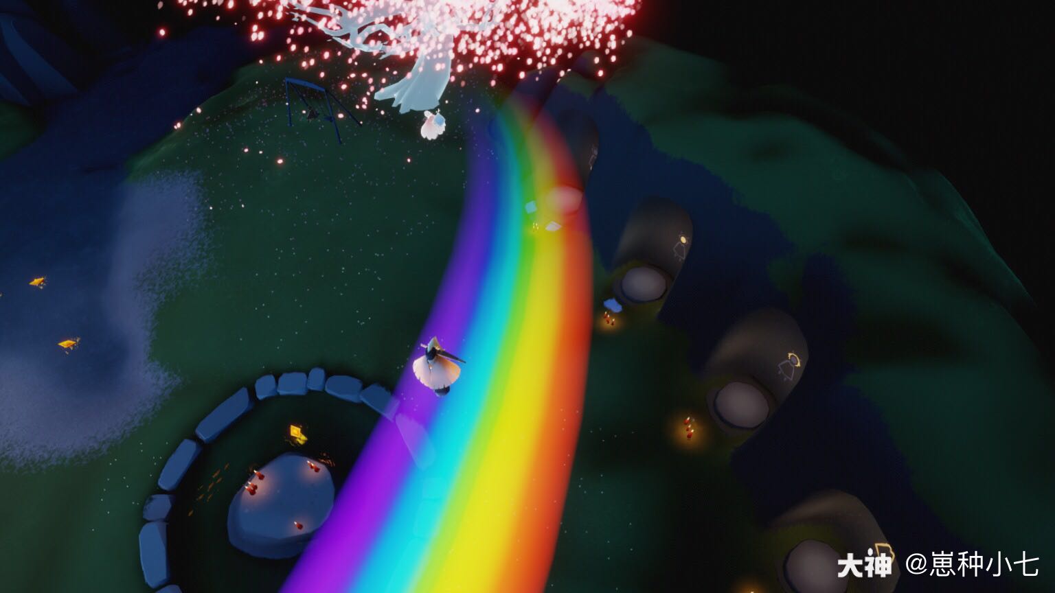 麻麻再也不用担心我去晨岛找不到彩虹桥啦