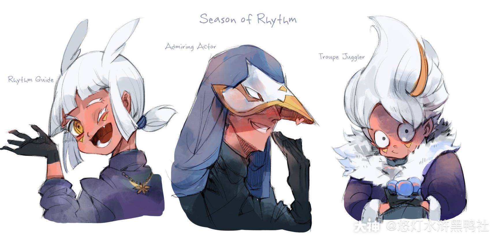 本期分享 越南画手manh的同人创作 把光遇的季节先祖改成rpg游戏角 来自网易大神光 遇圈子 悠灯水浒黑鸭社