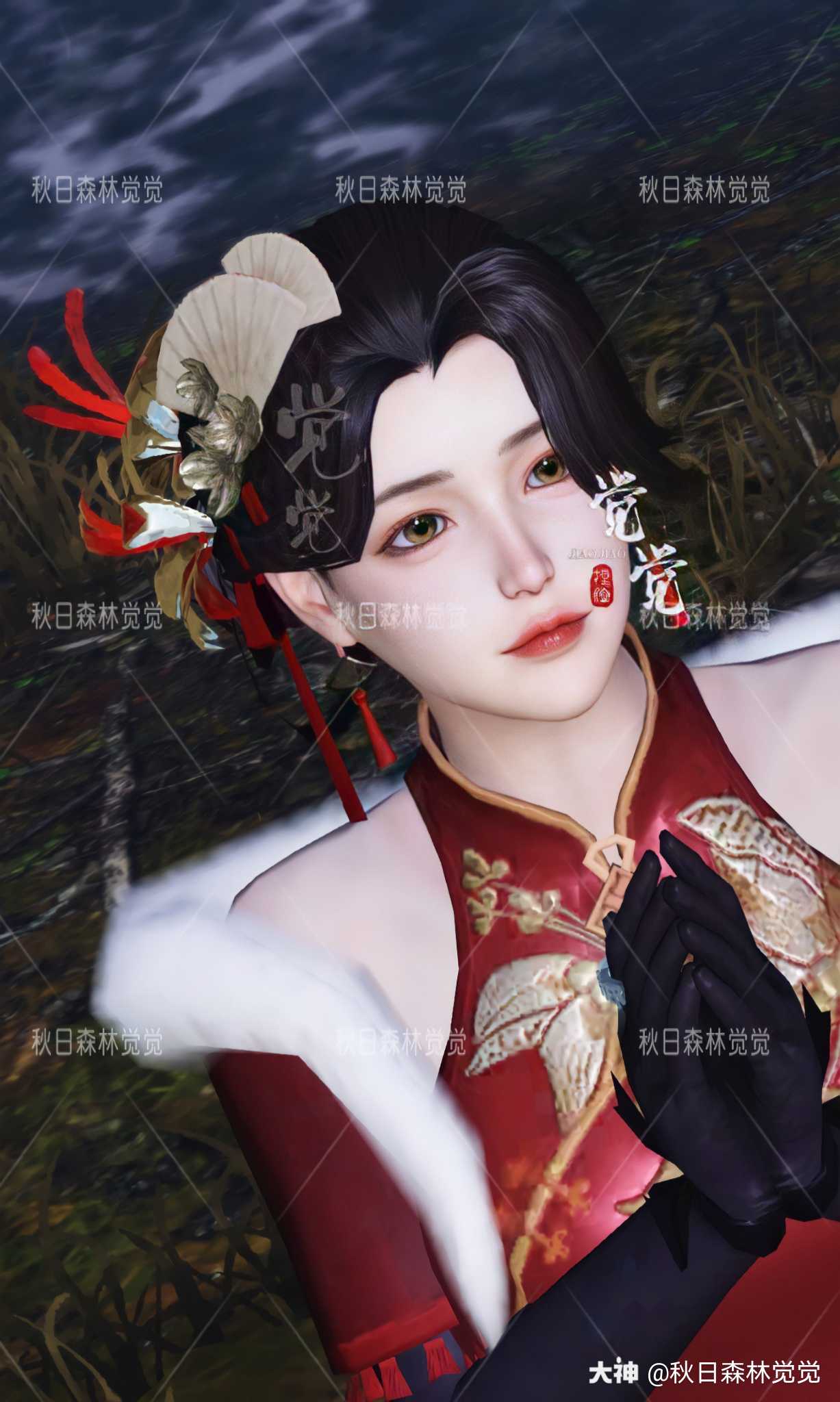 红旗袍返厂了姐妹们 脸蛋主页有联系方式 认准觉觉 #明日之后