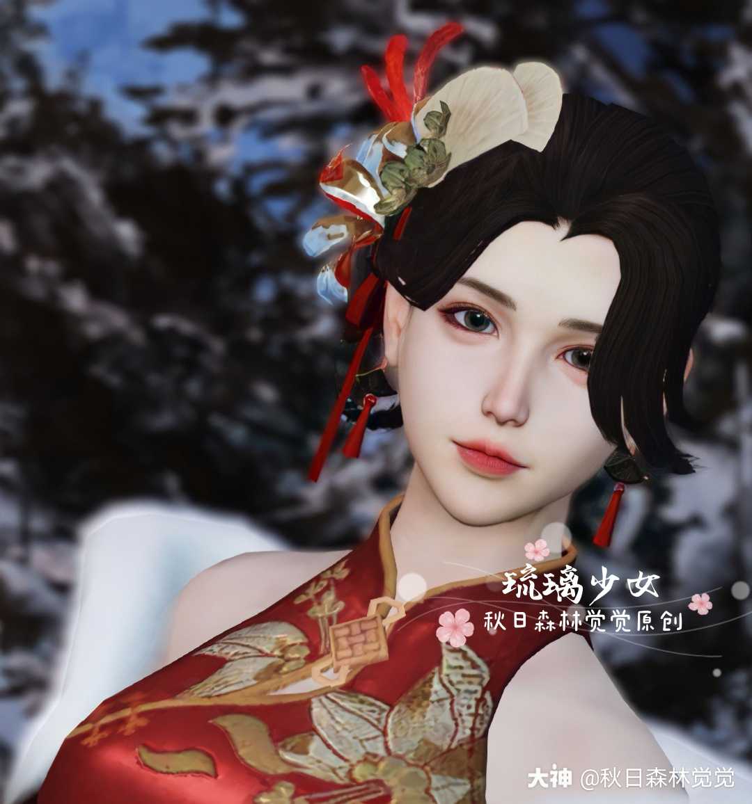 明日之后 跟旗袍搭配的脸型就还蛮多.