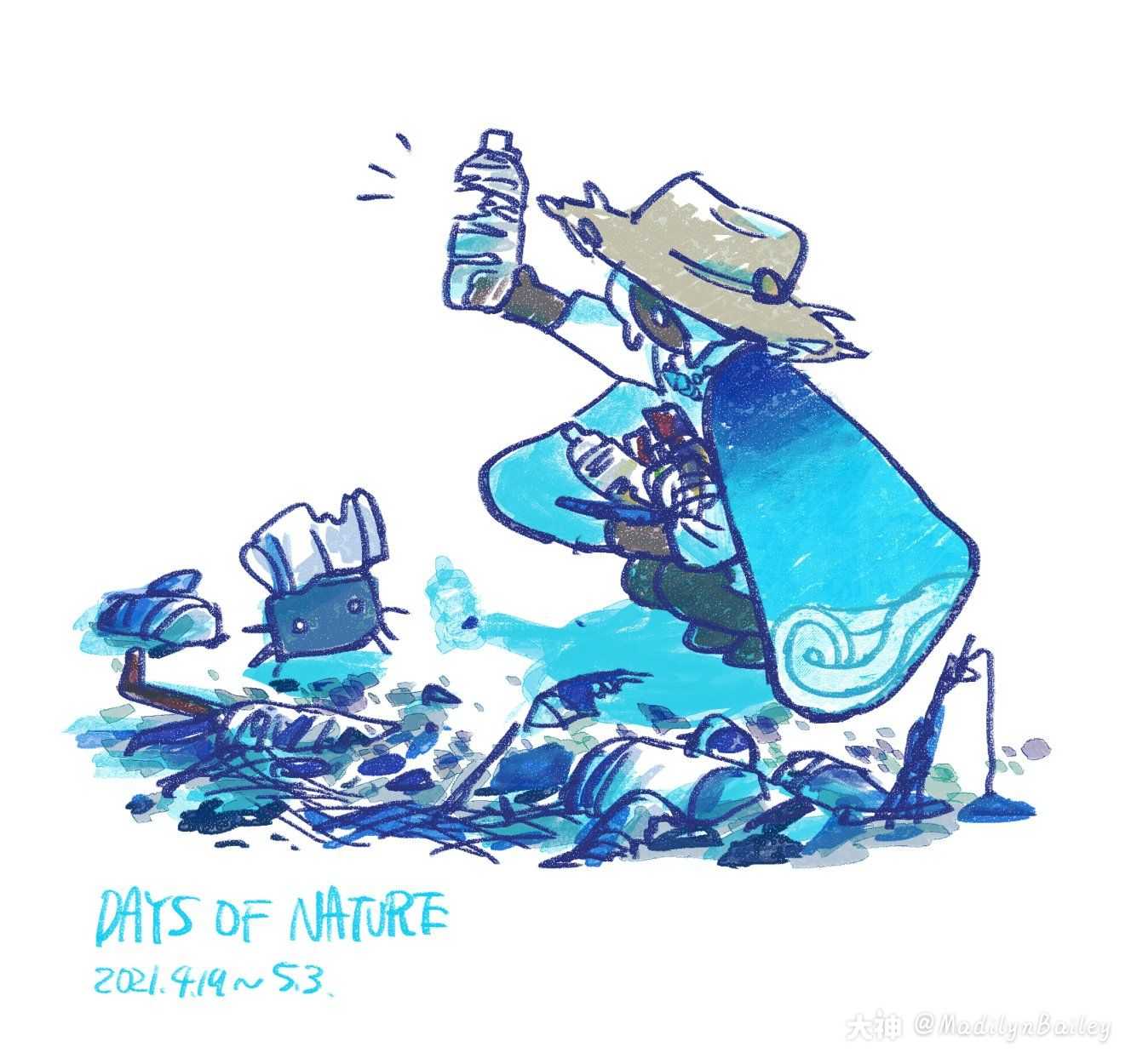 今天结束了宣传的地球日 但地球日任将持续下去 来自大神光 遇圈子 Madilynbailey