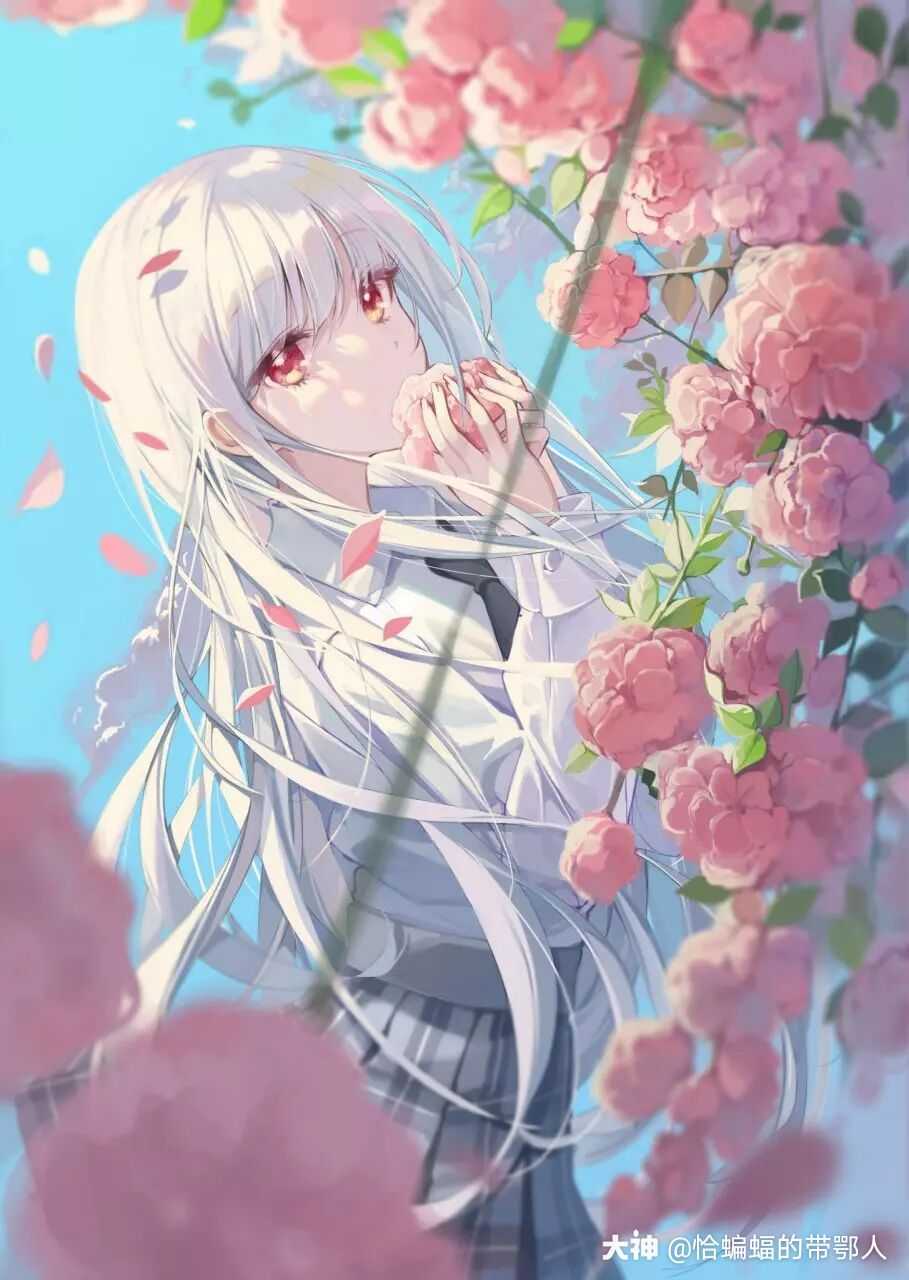 这么好看的白毛小姐姐 确.